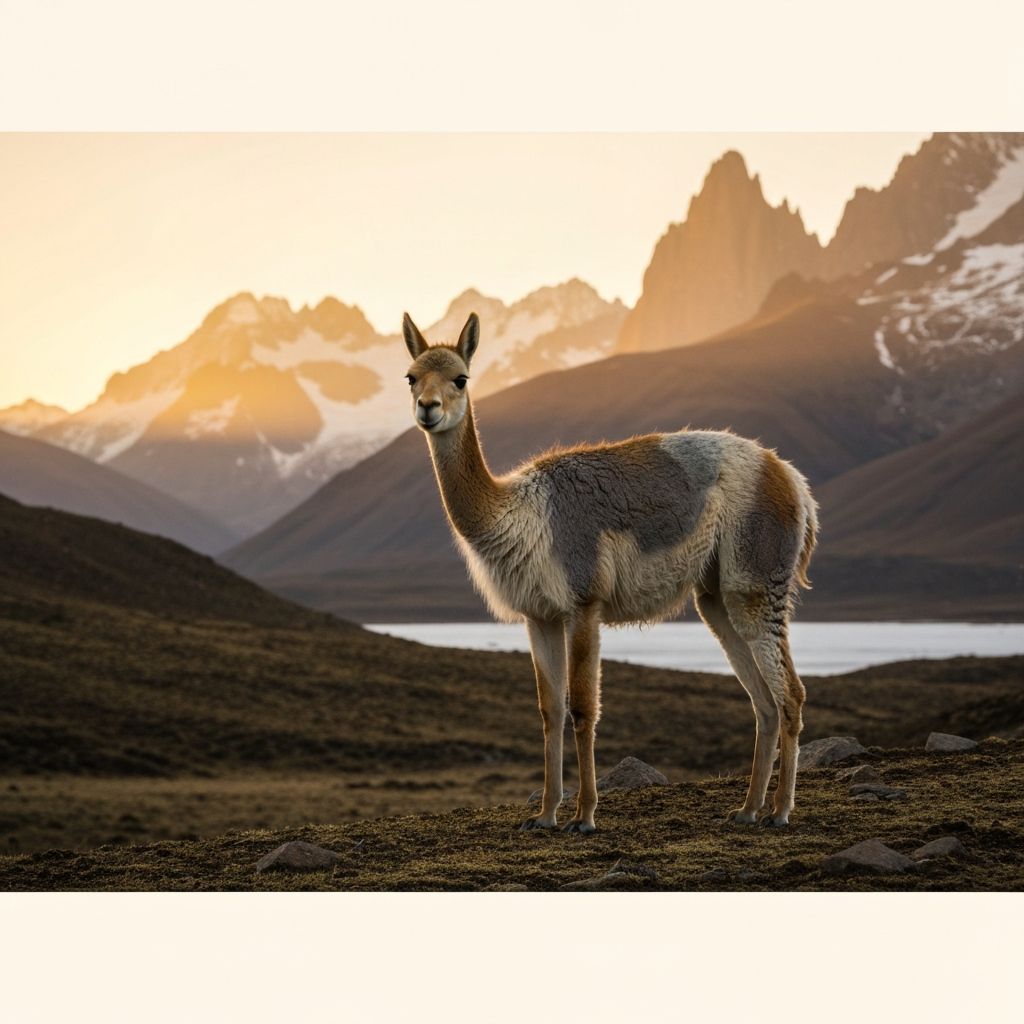 Vicuñas en su hábitat natural