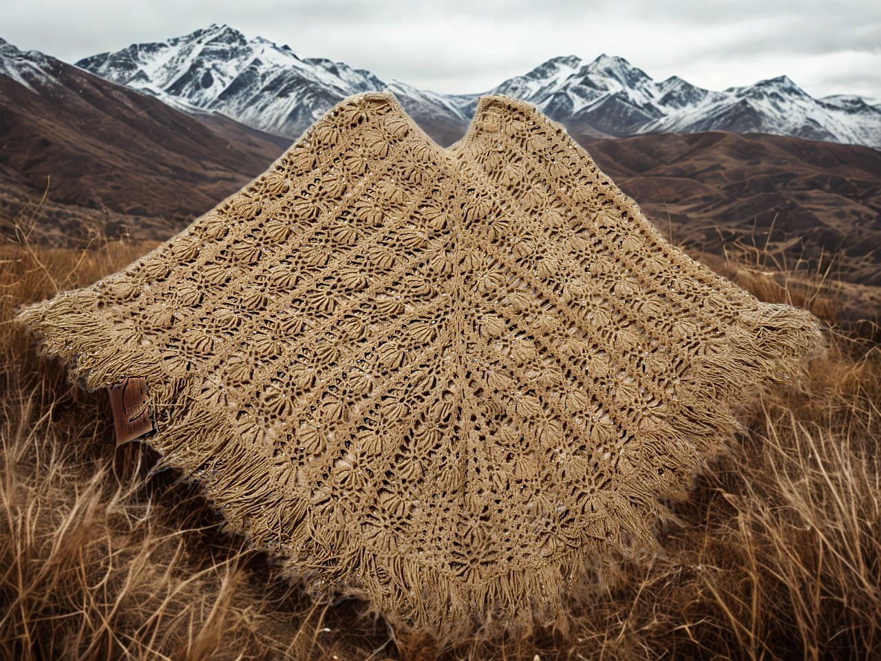 Poncho de fibra de vicuña